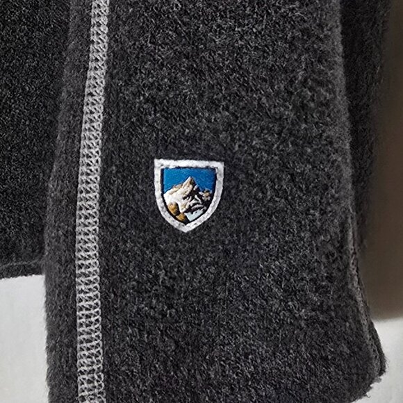 Kuhl Alfpaca Fleece 1/4 Zip Sweater -Gray - Size L* - Picture 2 of 6